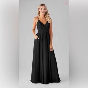 Kennedy Blue Bridesmaid Dress Cameron Black NWT
